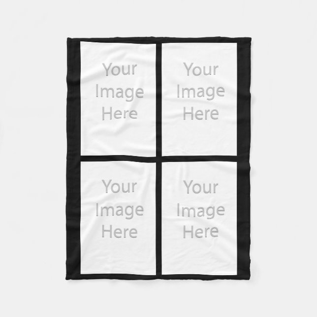 Cobertor De Velo Suas 4 Fotos Personalizadas... (Frente)