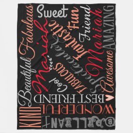 Cobertor De Velo Suas cores, suas palavras de amizade e significado