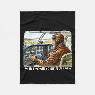 Cobertor De Velo Subestimar um velho que pilota aviões 70s