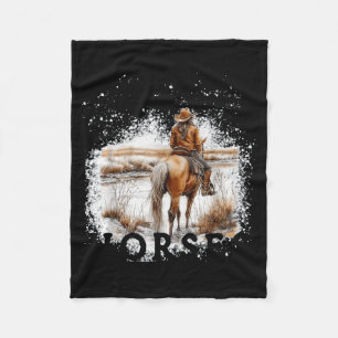 Cobertor De Velo Subestime uma velha que monta cavalos