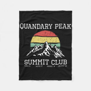 Cobertor De Velo Subiu ao Clube de Pico de Quandary Summit Hike Col