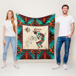 Cobertor De Velo Sudoeste de Kokopelli Fleece Blanket