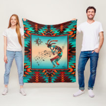 Sudoeste de Kokopelli Fleece Blanket