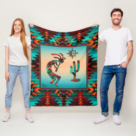 Cobertor De Velo Sudoeste de Kokopelli Fleece Blanket