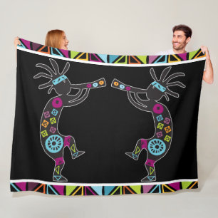 Cobertor De Velo Sudoeste de Kokopelli Fleece Blanket