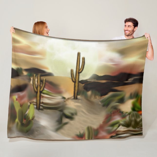 Cobertor De Velo Sudoeste Desert Sunrise Abstrato Art (In Situ)