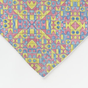 Cobertor De Velo Sudoku One-Modern Bauhaus Arte Geométrica