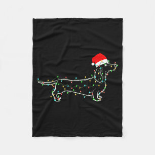 Cobertor De Velo Suéter de Natal de árvore de cães Dachshund Xmas p