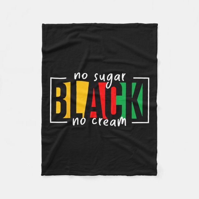 Cobertor De Velo Sugar Black No Cream Juntet Black History Mont (Frente)