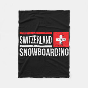 Cobertor De Velo Suiça Snowboard Swiss Flag Race Halfpipe