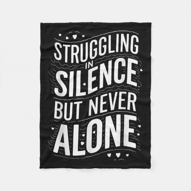 Cobertor De Velo Suicide Awareness Depression Anxiety Mental Health (Frente)