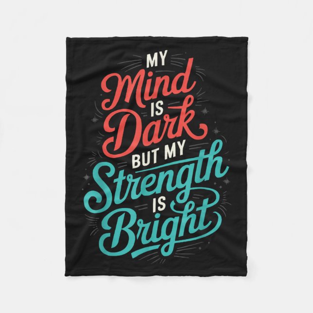 Cobertor De Velo Suicide Awareness Depression Anxiety Mental Health (Frente)