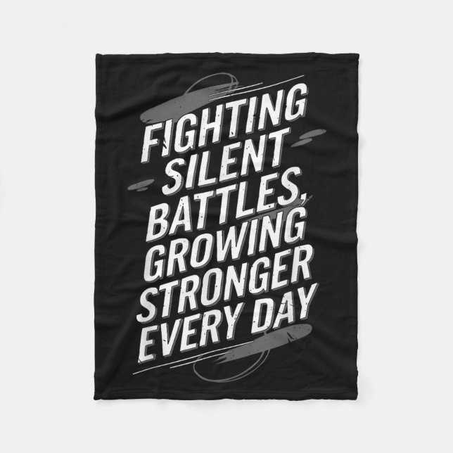 Cobertor De Velo Suicide Awareness Depression Anxiety Mental Health (Frente)