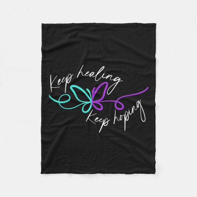 Cobertor De Velo Suicide Awareness Suicide Prevention Suprt Survivo (Frente)