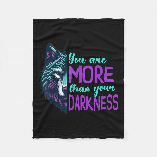 Cobertor De Velo Suicide Awareness Suicide Prevention Suprt Survivo (Frente)