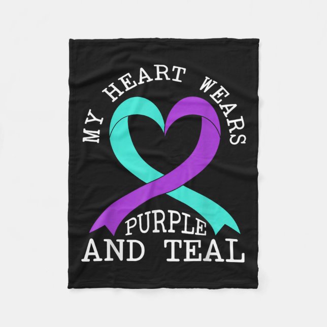 Cobertor De Velo Suicide Awareness Suicide Prevention Suprt Survivo (Frente)