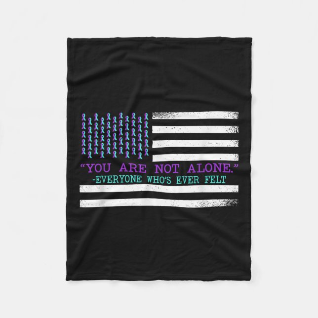 Cobertor De Velo Suicide Awareness Suicide Prevention Suprt Survivo (Frente)