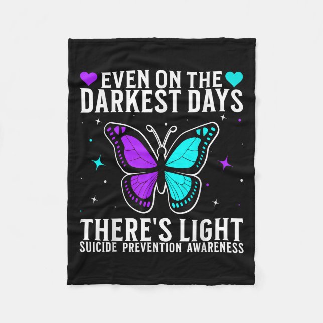 Cobertor De Velo Suicide Awareness Suprt Suicide Prevention Awarene (Frente)