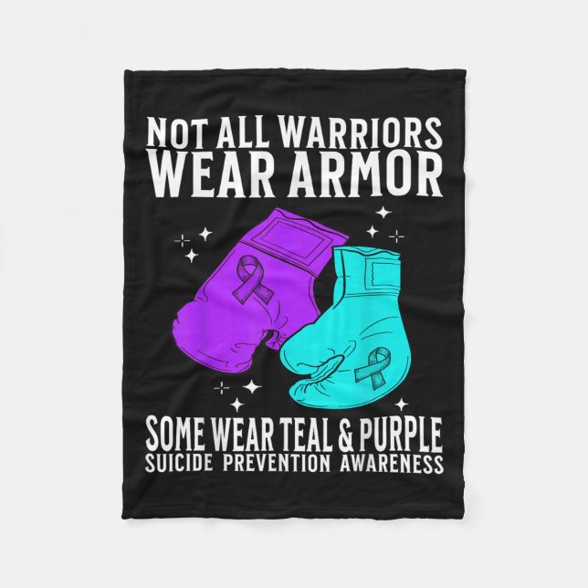 Cobertor De Velo Suicide Awareness Suprt Suicide Prevention Awarene (Frente)