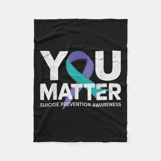 Cobertor De Velo Suicides Prevention Shirts Suicide Awareness  (Frente)