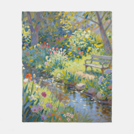 Cobertor De Velo Summer Creek Flowers 