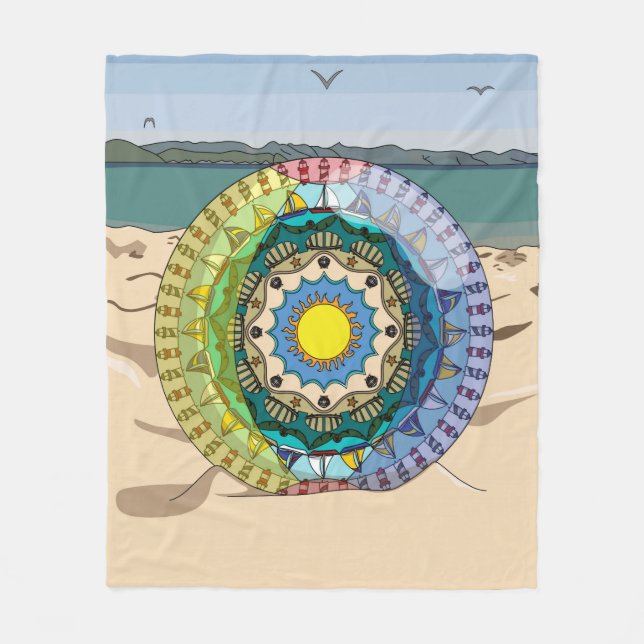 Cobertor De Velo Summer Sunshine Fleece Blanket (Frente)