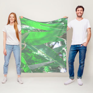 Cobertor De Velo Summer Vibes Banana Tree deixa pastel verde-claro