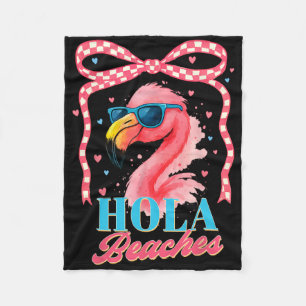 Cobertor De Velo Summer Vibes Beach Flamingo Coquette Summertime Ho
