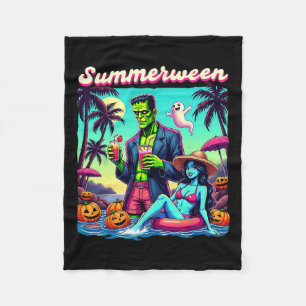 Cobertor De Velo Summerbetween Summer Halloween Zombie Frankenstein