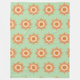 Cobertor De Velo Sunburst Boho Fleece Blanket