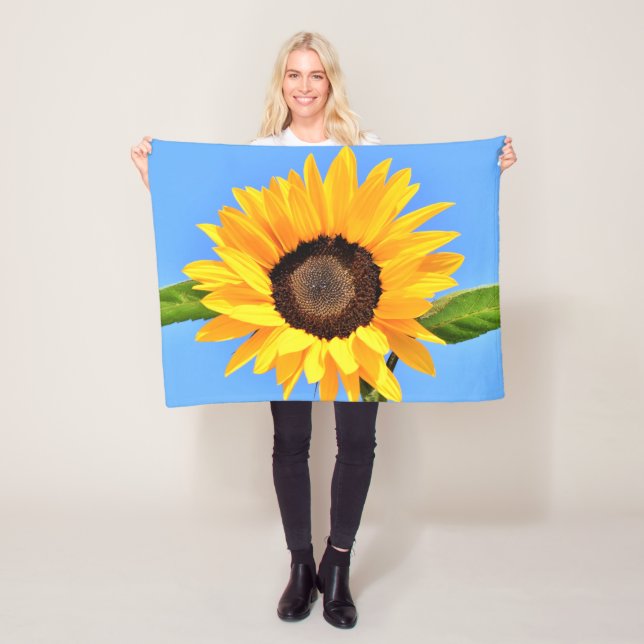 Cobertor De Velo Sunflower Baby Fleece Blanket (In Situ)