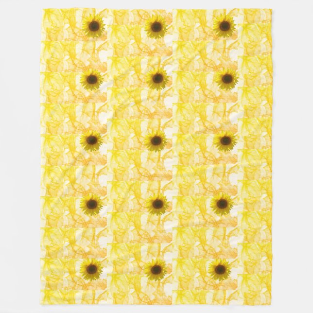 Cobertor De Velo Sunflower Fleece Blanket (Frente)
