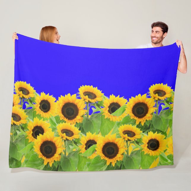 Cobertor De Velo Sunflower Fleece Blanket (In Situ)