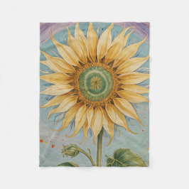 Cobertor De Velo Sunflower Whimsy