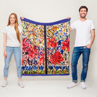 Cobertor De Velo Sunny Day Blue Tulips