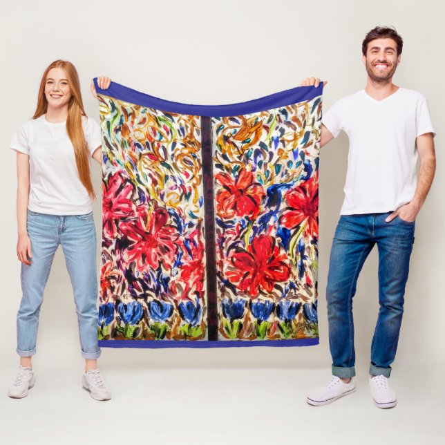 Cobertor De Velo Sunny Day Blue Tulips (In Situ)