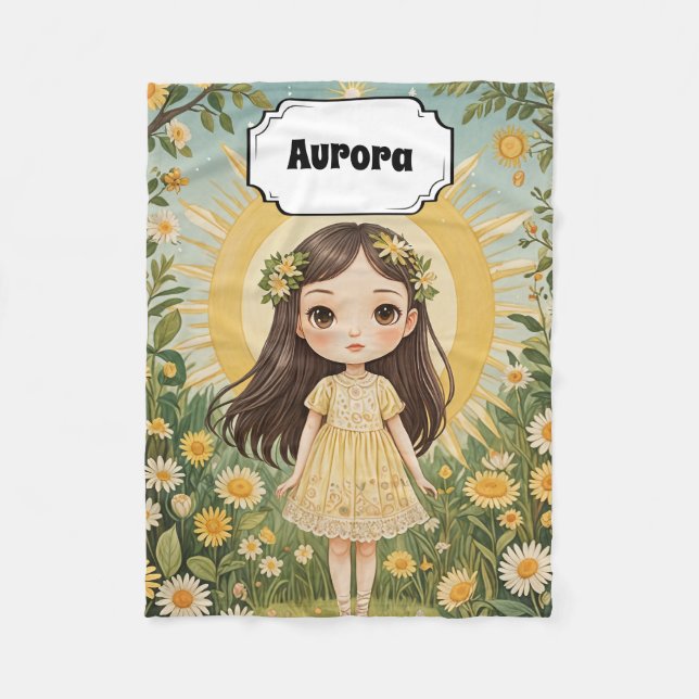 Cobertor De Velo Sunny Serenade Personalizada (Frente)