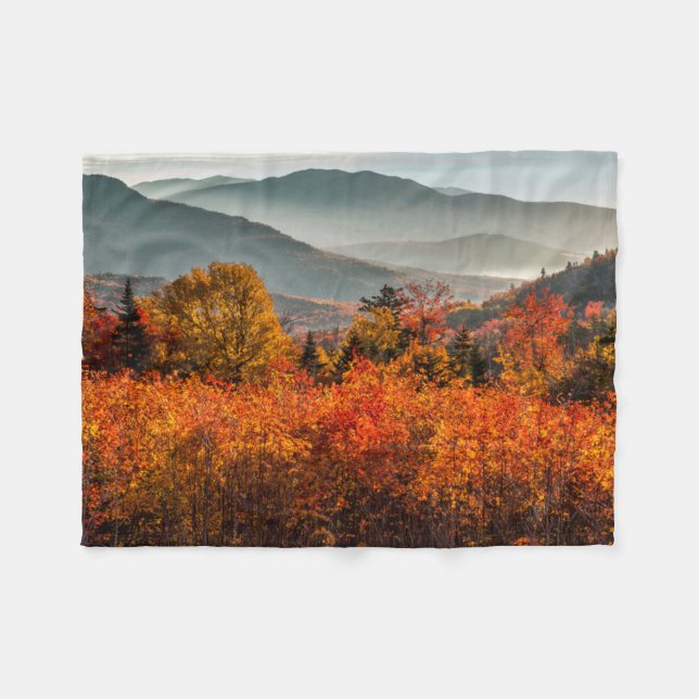 Cobertor De Velo Sunrise Kancamagus Highway Overlook New Hampshire (Frente (Horizontal))