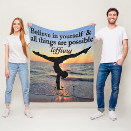 COBERTOR DE VELO SUNRIST FOTO GYMNASTICS FLEECE BLANKET