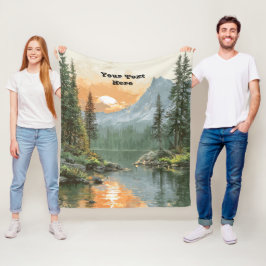 Cobertor De Velo Sunset Lake