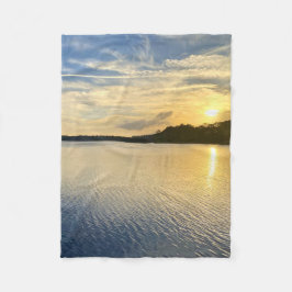 Cobertor De Velo Sunset Over Wildcat Lake