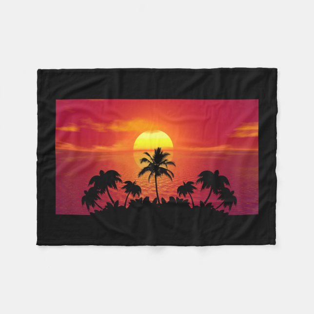 Cobertor De Velo Sunset tropical (Frente (Horizontal))