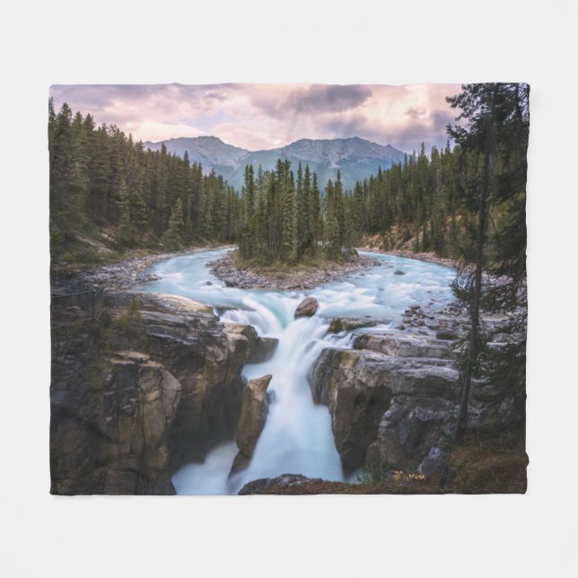 Cobertor De Velo Sunwapta Falls | Parque Nacional Jasper (Frente (Horizontal))