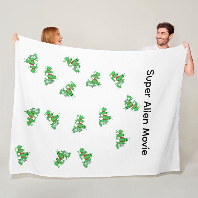 Cobertor De Velo Super Alien Movie Full Character Blanket (In Situ)