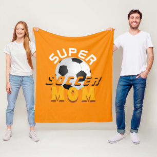 Cobertor De Velo Super Futebol Mãe Tipografia de Futebol Mãe Mãe