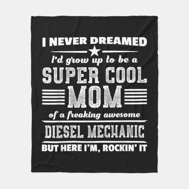 Cobertor De Velo Super Mãe Super Poder Mãe Mãe Mãe Hero (Frente)