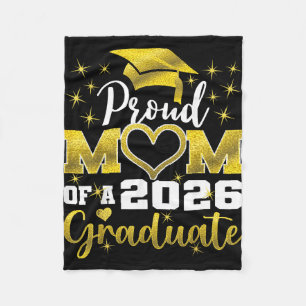 Cobertor De Velo Super orgulhosa mãe de graduado de 2026 formatura