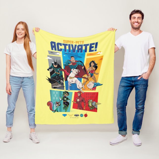 Cobertor De Velo Super Pets & Justice League - Ativate! (In Situ)