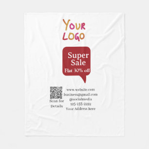 Cobertor De Velo super promoção de negócios desconto ler código QR