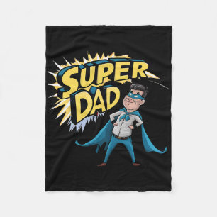 Cobertor De Velo Superdad Funny Pai Super Herói Presente Figurino P